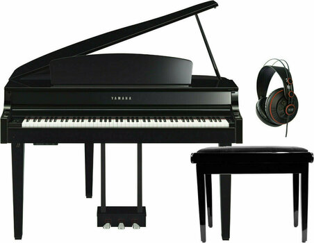 Digital Piano Yamaha CLP665GP-PE SET Polished Ebony Digital Piano - 1