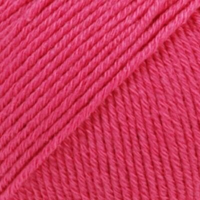 Fil à tricoter Drops Cotton Merino Uni Colour 14 Cerise Fil à tricoter