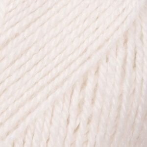 Fios para tricotar Drops Flora 02 White