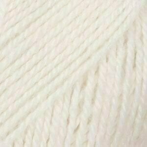 Fil à tricoter Drops Flora 02 White - 1