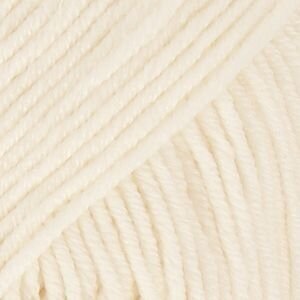 Fil à tricoter Drops Merino Extra Fine Uni Colour 01 Off White