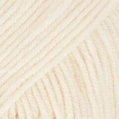 Stickgarn Drops Merino Extra Fine Uni Colour 01 Off White Stickgarn
