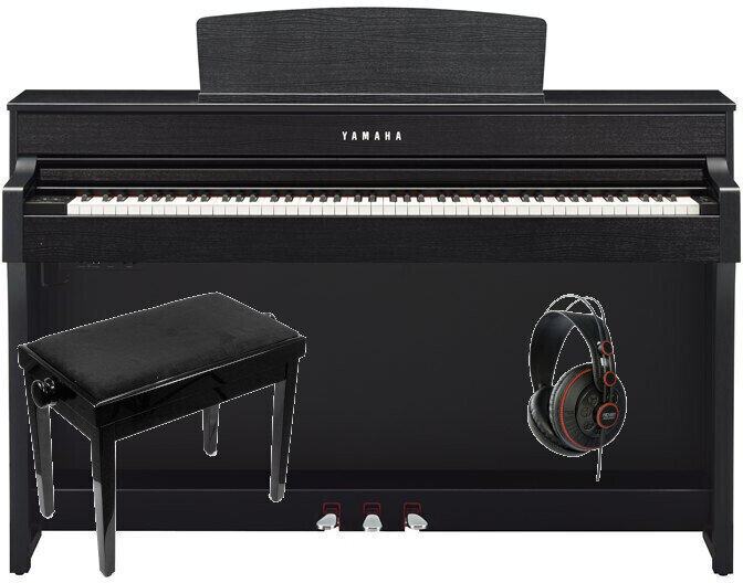 Pianino cyfrowe Yamaha CLP-645 B SET Czarny Pianino cyfrowe