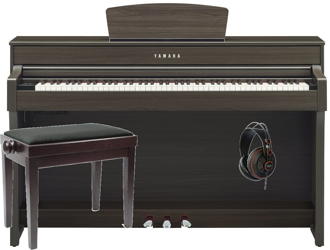 Digitális zongora Yamaha CLP-635 DW SET Dark Walnut Digitális zongora