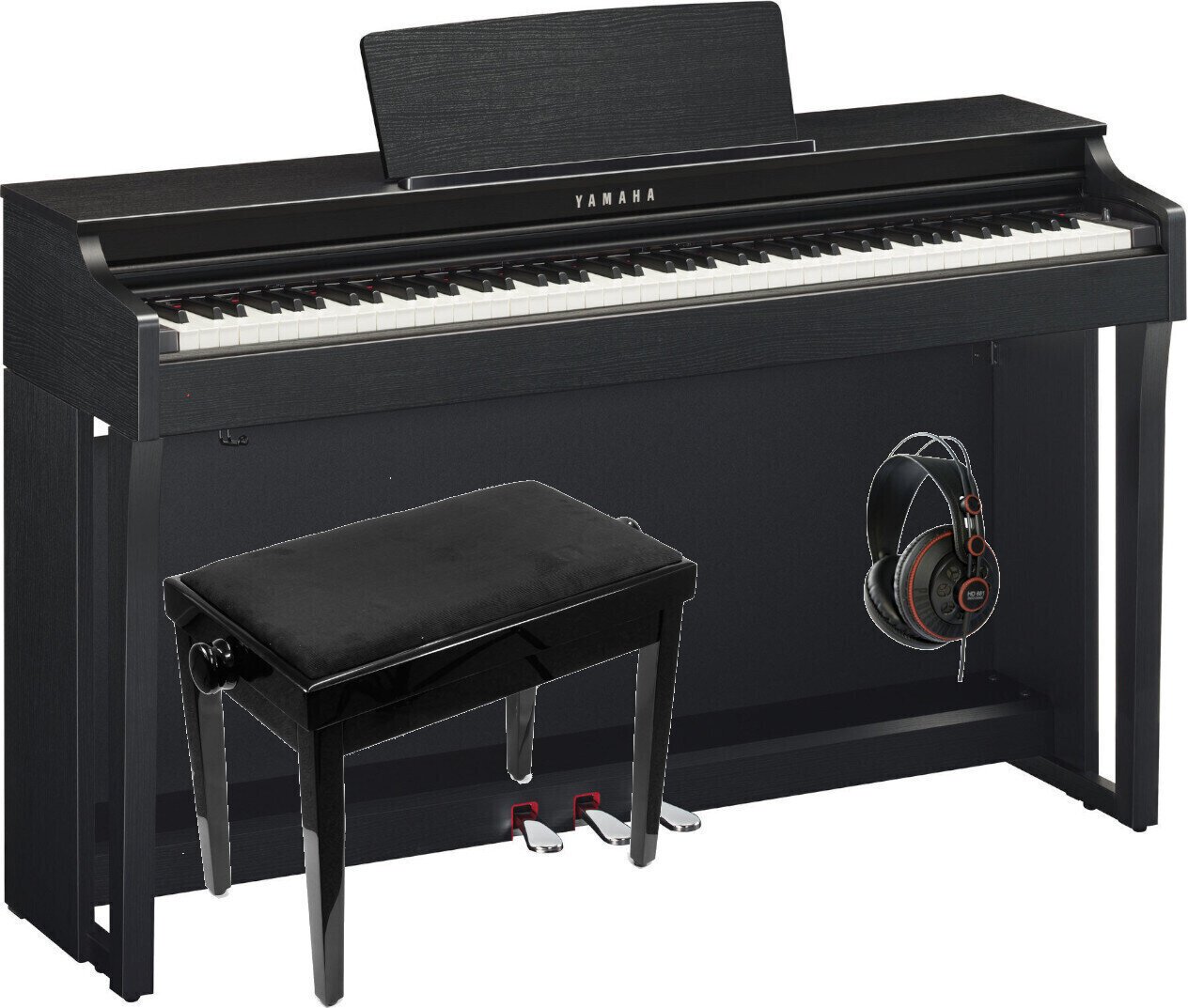 Piano Digitale Yamaha CLP-625 B SET Nero Piano Digitale