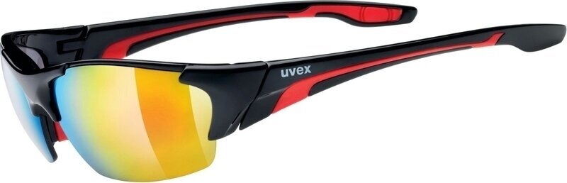 Cycling Glasses UVEX Blaze lll Black Red/Mirror Red