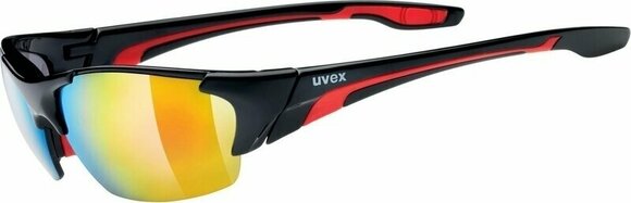 Kerékpáros szemüveg UVEX Blaze lll Black Red/Mirror Red - 1