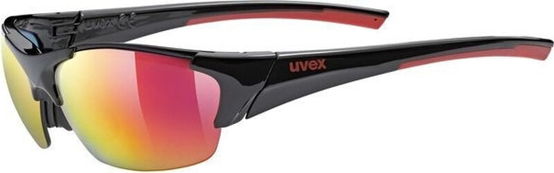 Kerékpáros szemüveg UVEX Blaze lll Black Red/Mirror Red Kerékpáros szemüveg