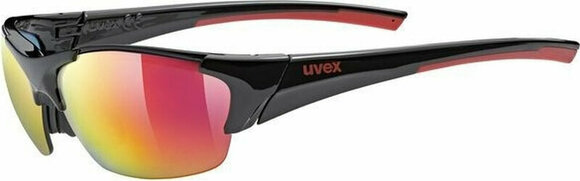 Cycling Glasses UVEX Blaze lll Black Red/Mirror Red Cycling Glasses - 1