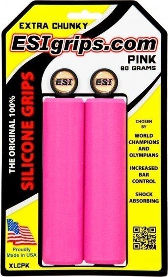 Punhos ESI Grips Extra Chunky MTB Pink Punhos