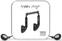 Ecouteurs intra-auriculaires Happy Plugs Earbud Black Saint Laurent Marble