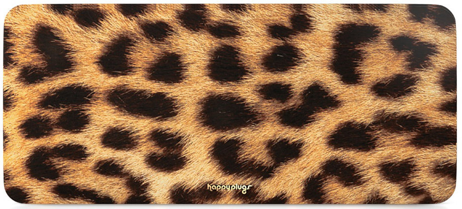 Tartozékok hordozható hangszórókhoz Happy Plugs Sound Piece Front Leopard