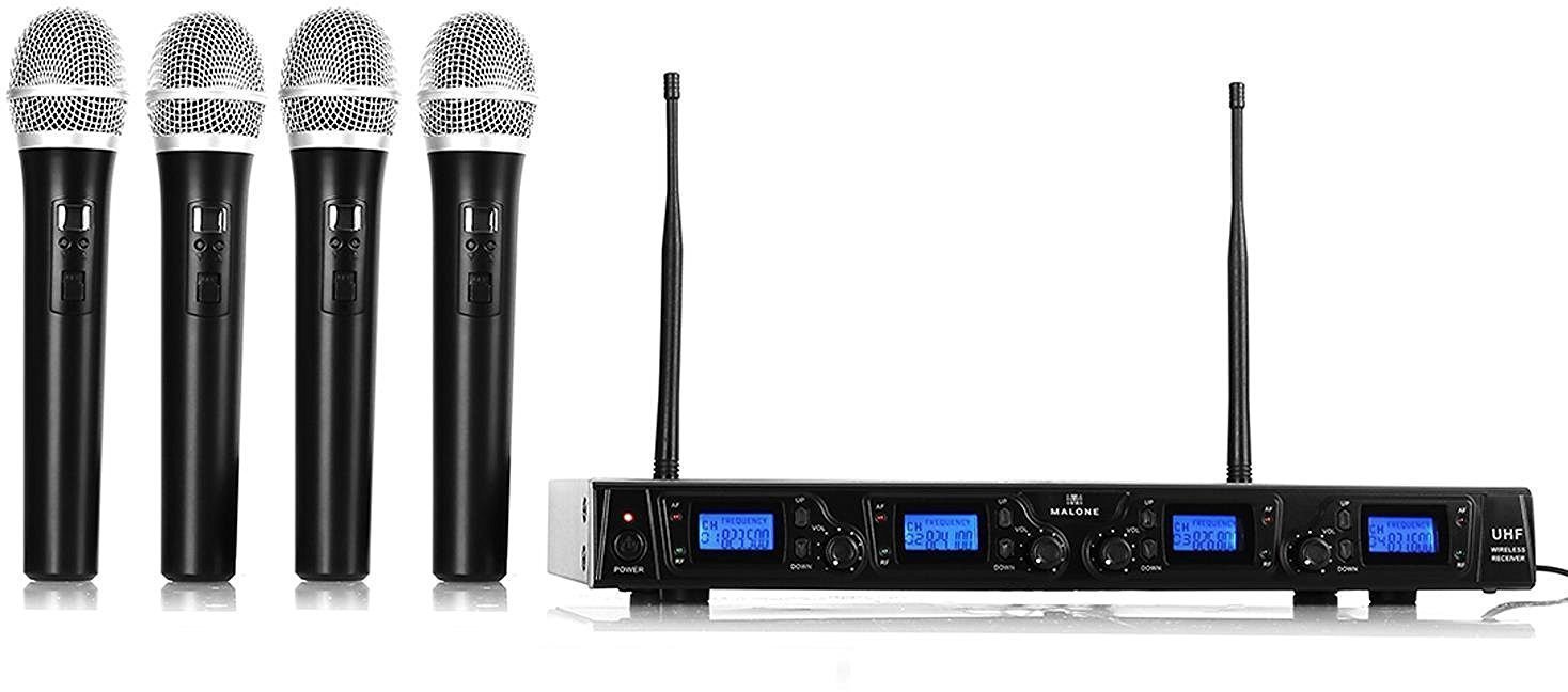 Wireless Handheld Microphone Set Malone UHF-550 Quartett1