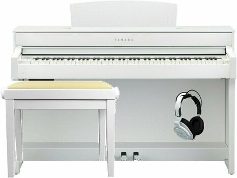 Digital Piano Yamaha CLP-645 WH SET White Digital Piano - 1