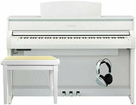 Digitalpiano Yamaha CLP-675 WH Set Vit Digitalpiano - 1