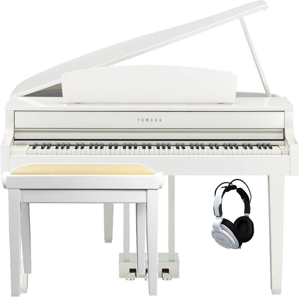Digitale piano Yamaha CLP665GP-PW SET Polished White Digitale piano