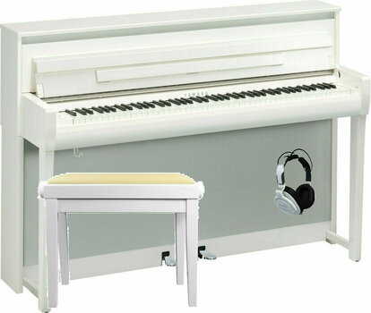 Pianino cyfrowe Yamaha CLP-685 PW Set Polished White Pianino cyfrowe - 1