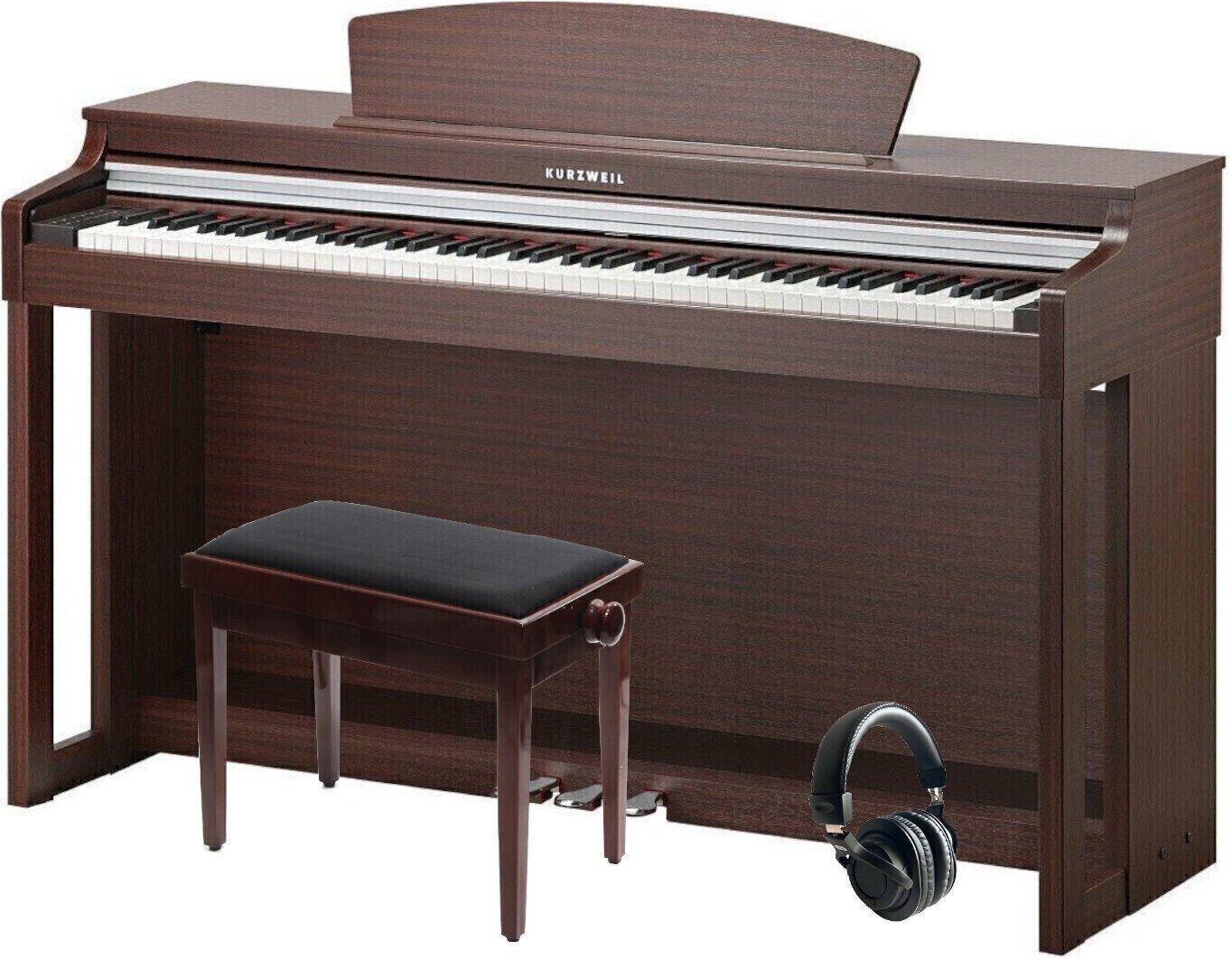 Digitale piano Kurzweil MP120-SM SET Mahogany Digitale piano