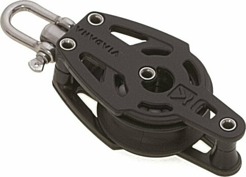 Blocco Viadana 38mm Composite Single Block Swivel with Shackle and Becket - 1