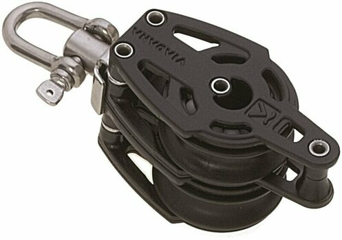 Sailing Block Viadana 38mm Composite Double Block Swivel with Shackle and Becket - 1