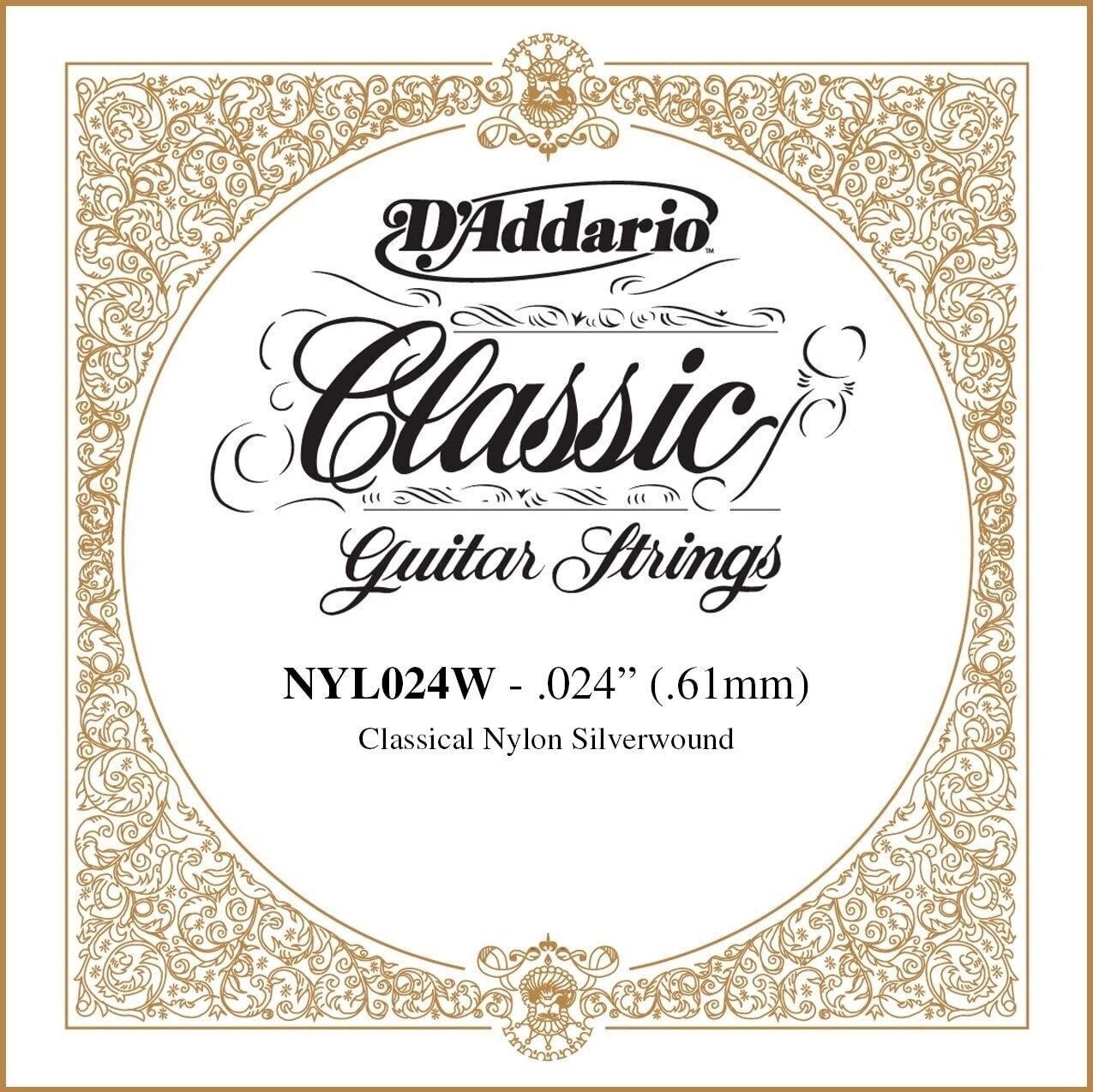 Single Guitar String D'Addario NYL024W Single Guitar String