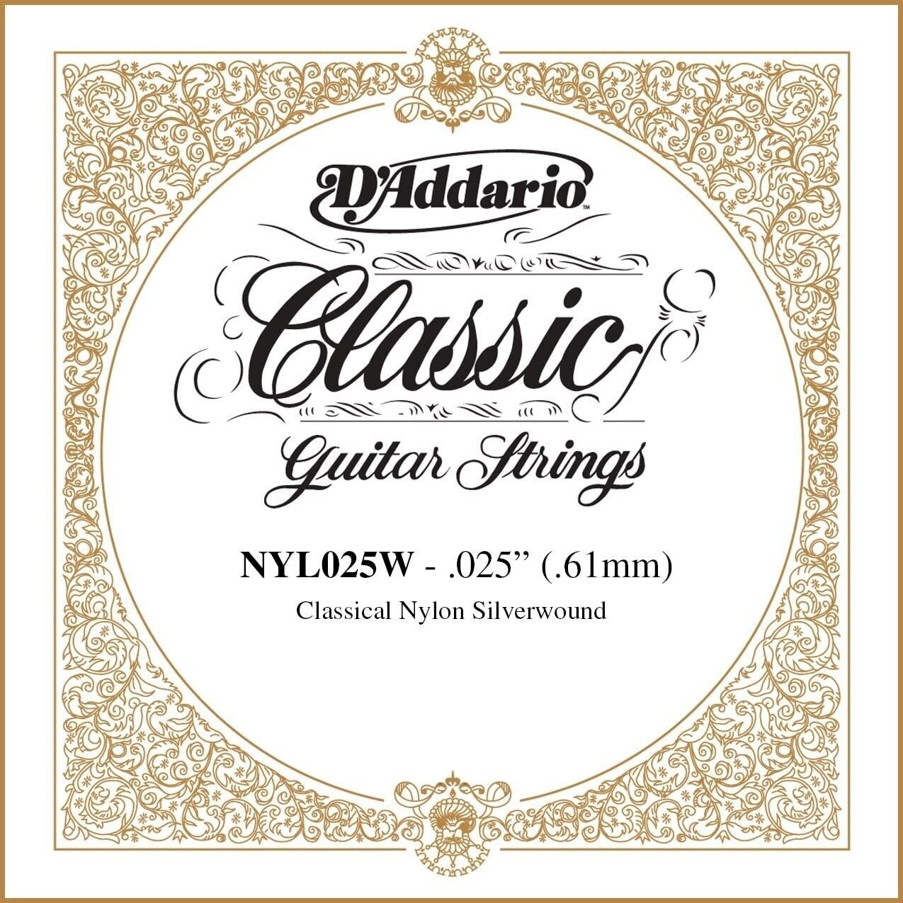 Single Guitar String D'Addario NYL025W Single Guitar String