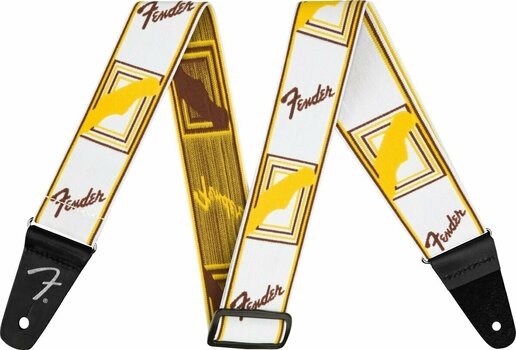 Kytarový pás Fender Weighless 2'' Mono Strap White/Brown/Yellow - 1