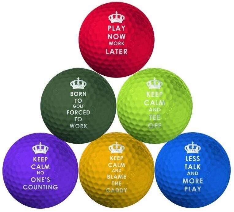 Piłka golfowa Longridge Keep Calm Golf Balls 6 pcs