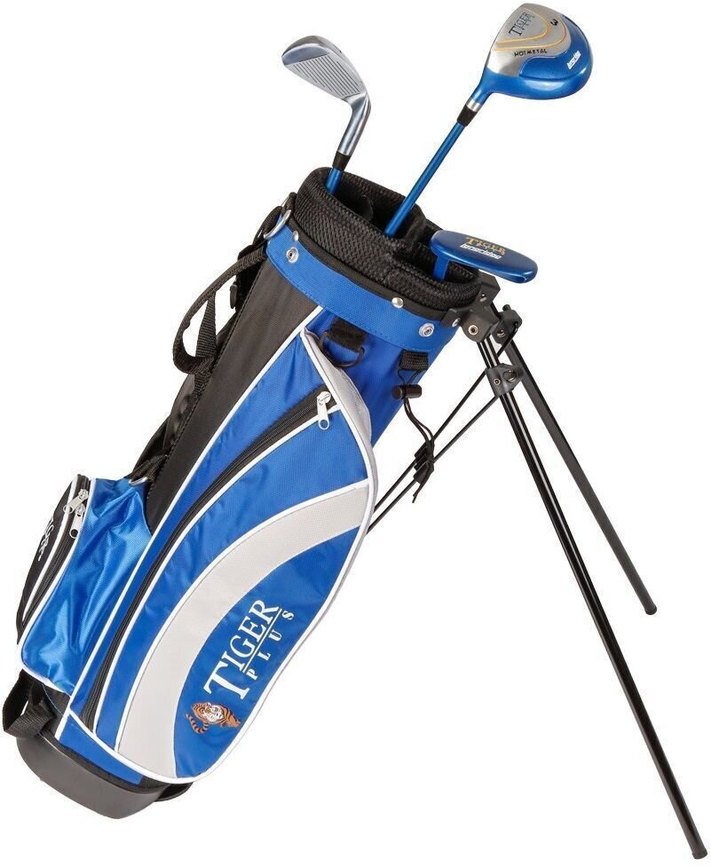 Голф комплект за голф Longridge Junior Tiger Set 4-7 Years 3 Clubs Black/Blue Left Hand