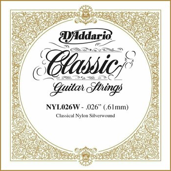 Különálló klasszikus gitárhúr D'Addario NYL026W Különálló klasszikus gitárhúr - 1