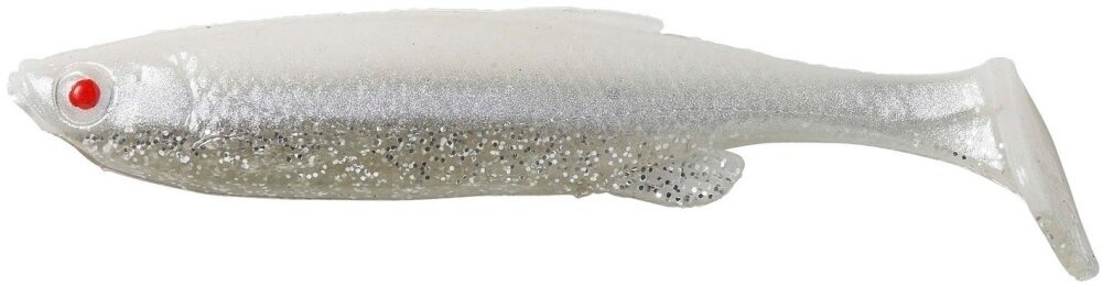 Isca de borracha Savage Gear 3D Fat Minnow T-Tail White Silver 10,5 cm 11 g
