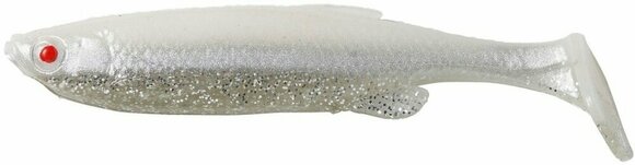 Isca de borracha Savage Gear 3D Fat Minnow T-Tail White Silver 10,5 cm 11 g - 1