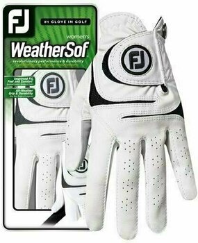 Rukavice Footjoy WeatherSof Womens Golf Glove 2018 White RH M - 1