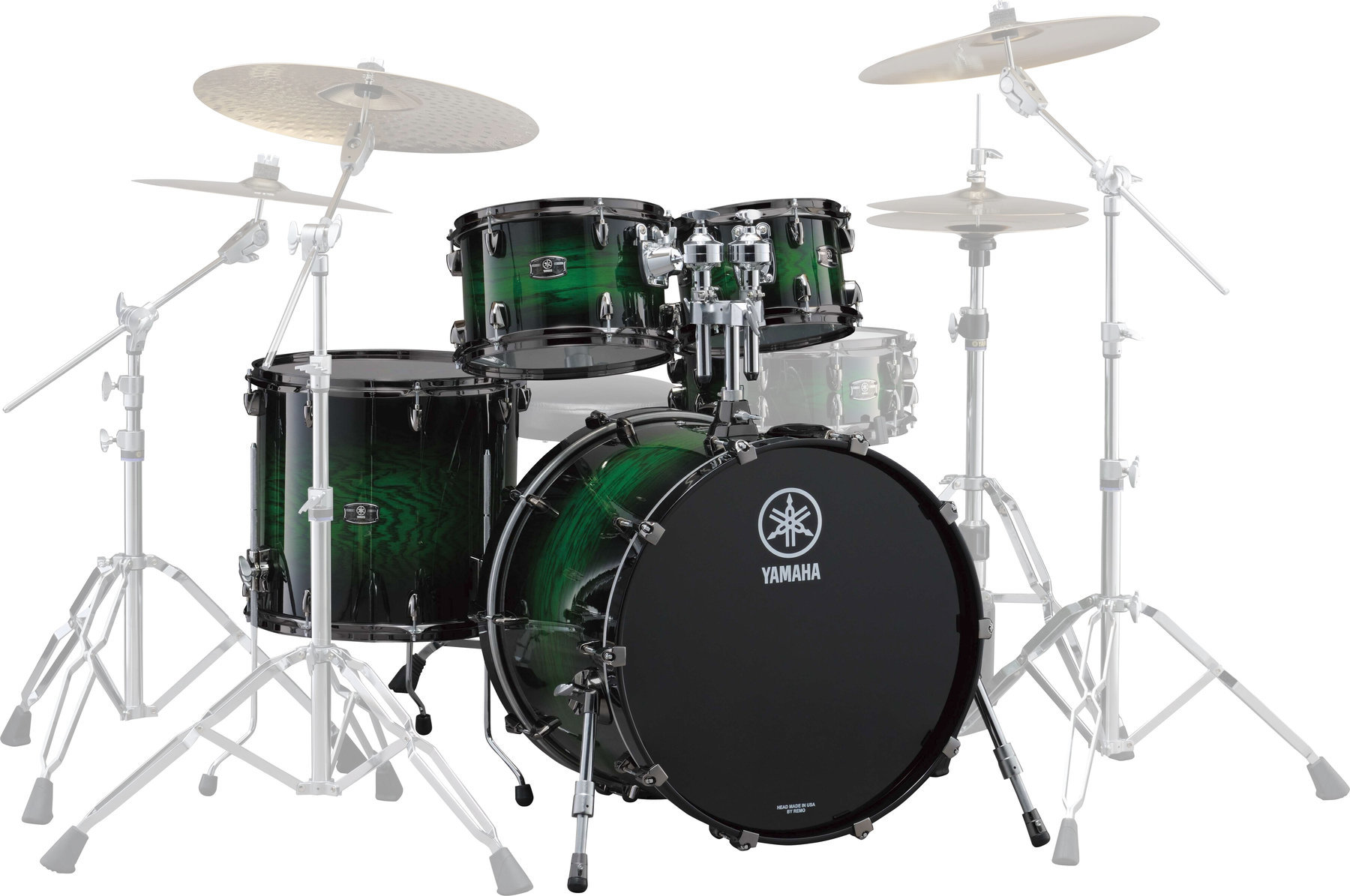Akoestisch drumstel Yamaha Live Custom Emerald Shadow Sunburst