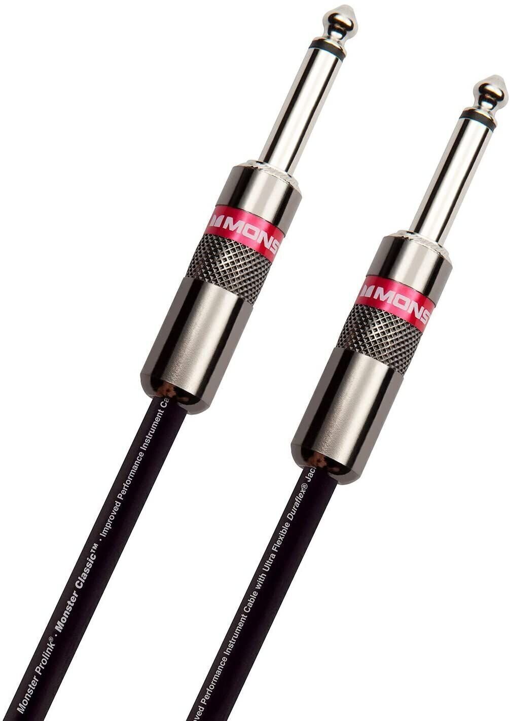 Cabo do instrumento Monster Cable Prolink Classic 21FT Instrument Cable Preto 6,4 m Reto - Reto