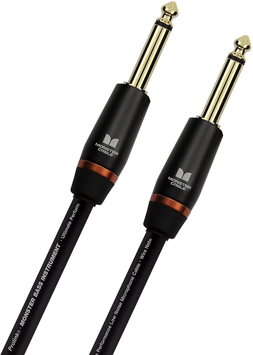 Câble pour instrument Monster Cable Prolink Bass 12FT Instrument Cable Noir 3,6 m Droit - Droit