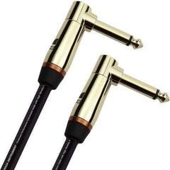 Nástrojový kabel Monster Cable Prolink Rock 8 in. - angled 1/4” 0,2 m Lomený - Lomený Nástrojový kabel