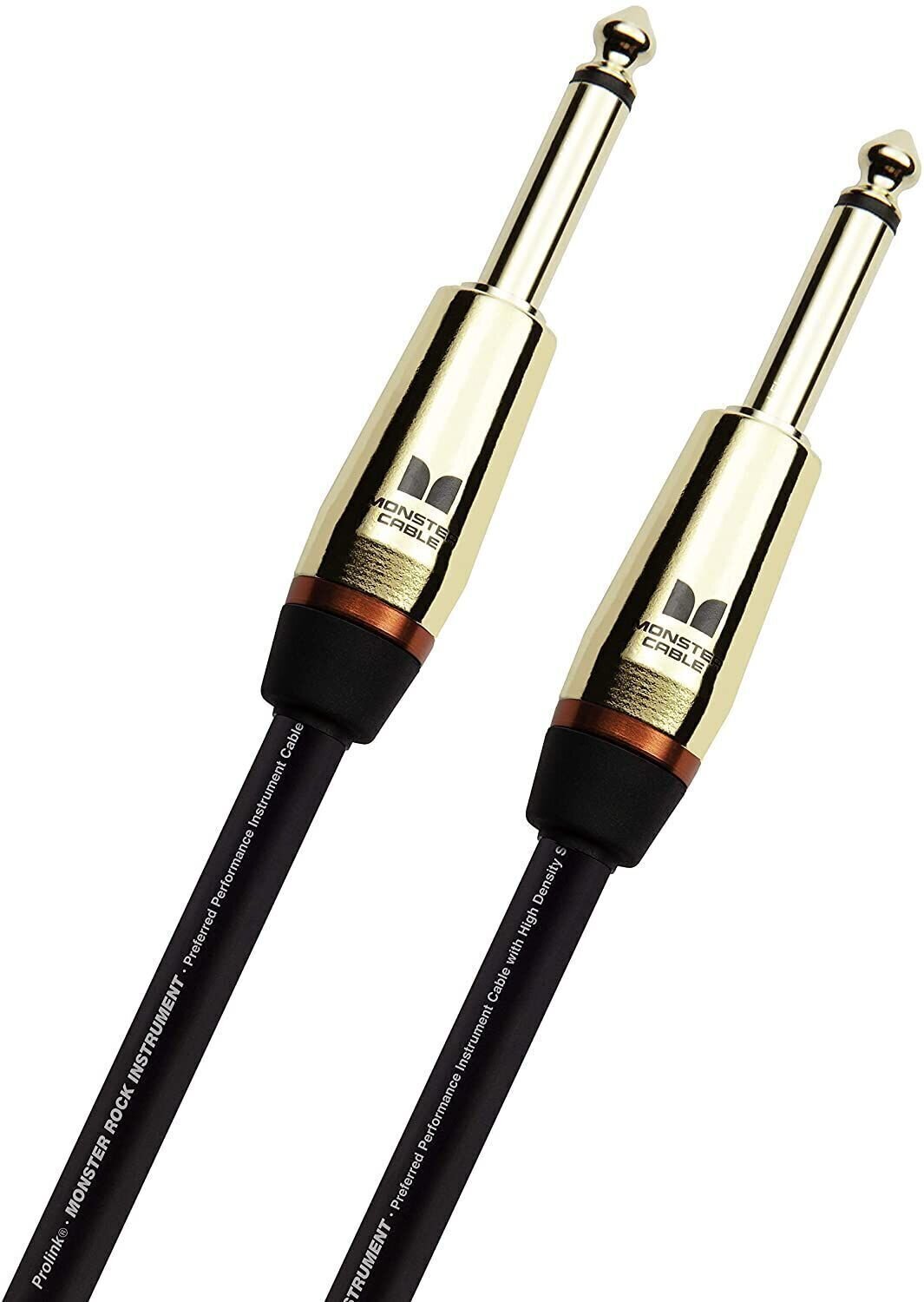 Câble pour instrument Monster Cable Prolink Rock 12FT Instrument Cable Noir 3,6 m Droit - Droit