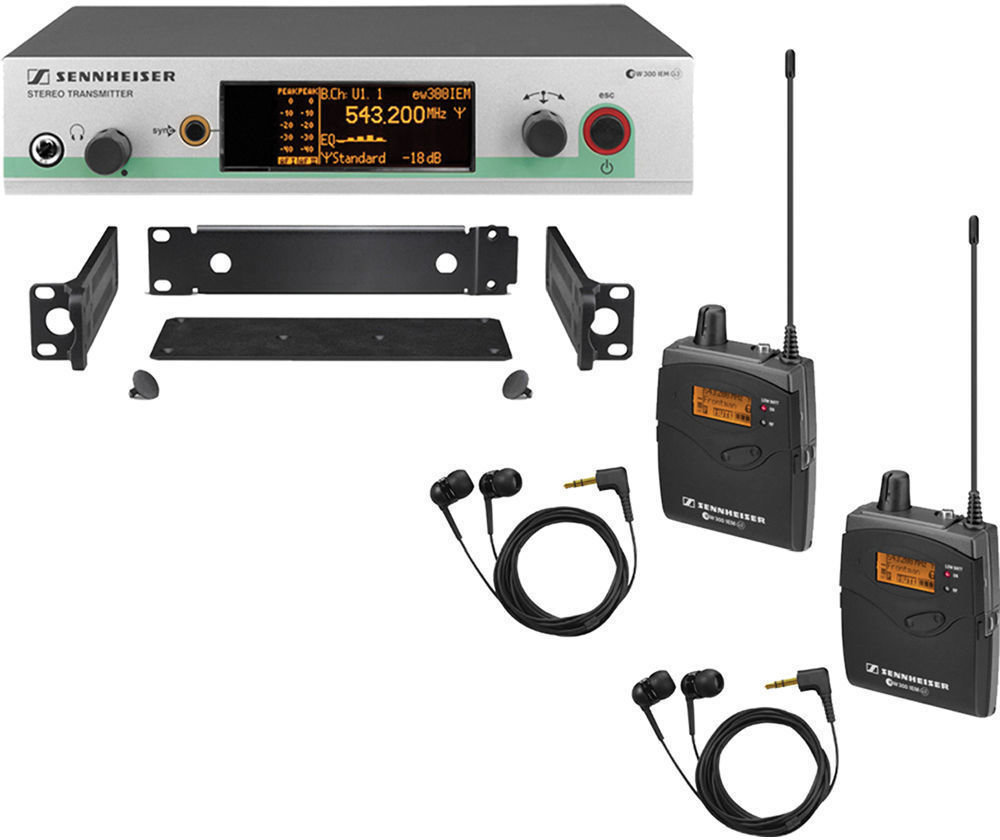 Monitorização intra-auricular sem fios Sennheiser EW 300-2IEM-G3 C