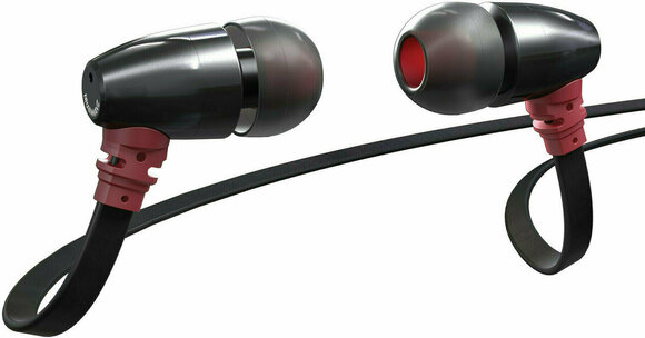 In-ear hoofdtelefoon Brainwavz S0 ZERO In-Ear Earphone Headset Black-Red - 1