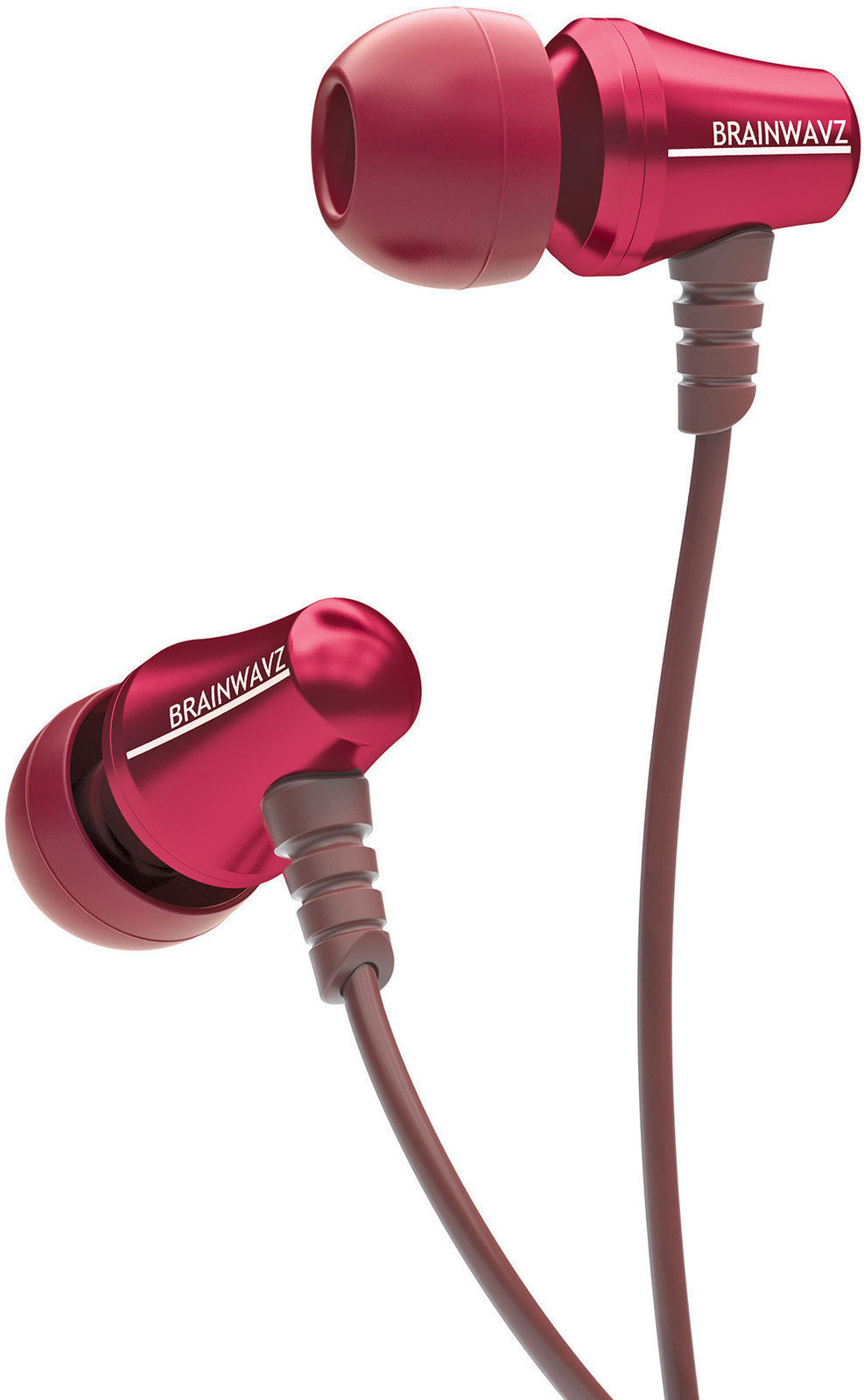 In-Ear-hovedtelefoner Brainwavz Jive Noise Isolating In-Ear Earphone with Mic/Remote Red