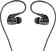 In-ear hoofdtelefoon Brainwavz XFit XF-200 Sport In-Ear Earphones with Mic/Remote Black