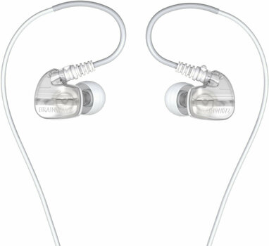 En la oreja los auriculares Brainwavz XFit XF-200 Sport In-Ear Earphones with Mic/Remote Clear - 1