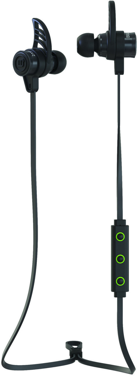 Auscultadores intra-auriculares sem fios Brainwavz BLU-200 Bluetooth 4.0 aptX In-Ear Earphones Black