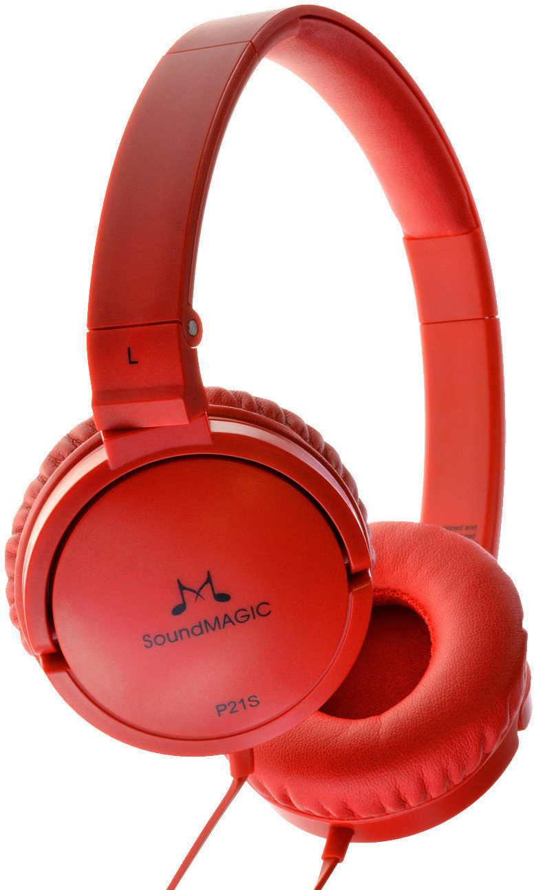 On-ear -kuulokkeet SoundMAGIC P21S Red