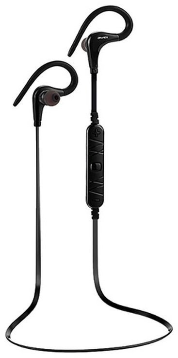 Trådløse on-ear hovedtelefoner AWEI A890BL Ear-Hook Hands-free Bluetooth Headset with Mic Black