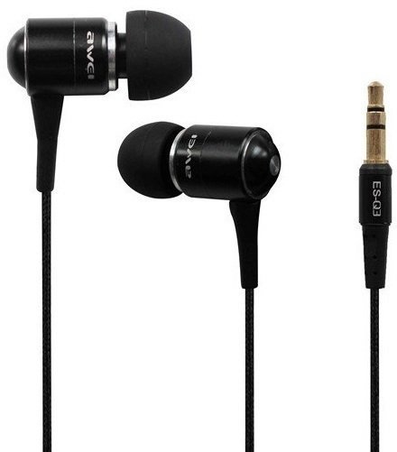 U-uho slušalice AWEI ESQ3 In-Ear Headphone Black