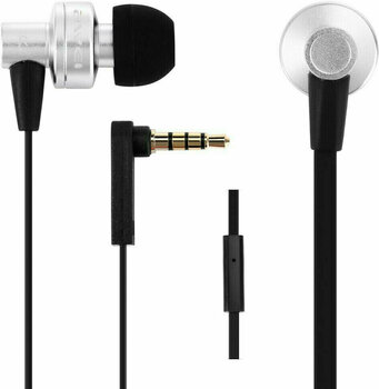 In-ear hoofdtelefoon AWEI ES900i Wired In-ear Headphones Earphones Headset Silver - 1
