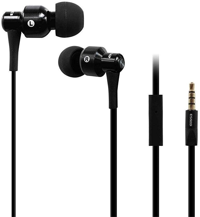 In-Ear Headphones AWEI ES500i Wired In-ear Headphones Earphones Headset Black