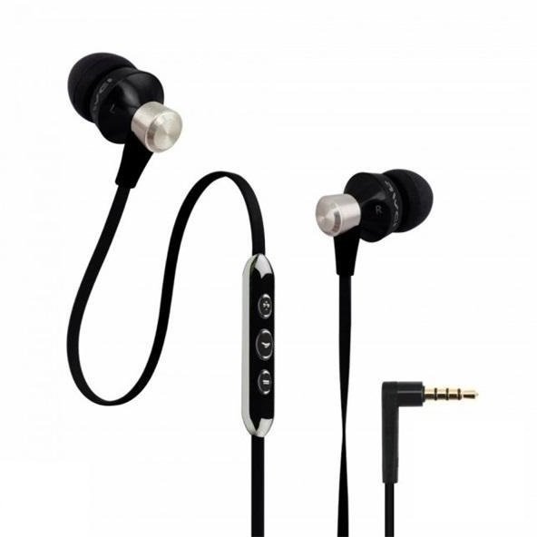 In-Ear-hovedtelefoner AWEI ES950Vi Headphone In-Ear Headset With Volume Control Black